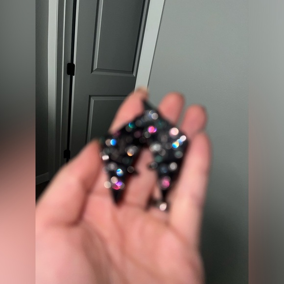 Saint Laurent clip on triangle earrings YSL logo - Picture 3 of 8